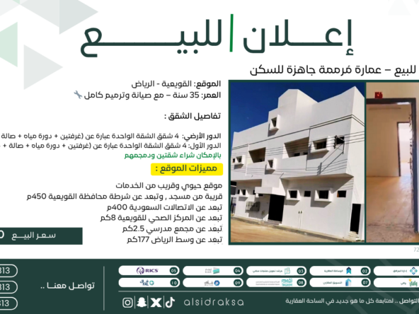 اعلان لبيع أرض | السدرة العقارية